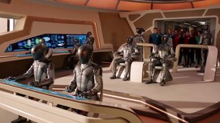 Aboard the Orville, the Kaylon army plans to attack Earth.