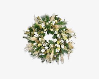 MOYSES STEVENS Gold Gift real-foliage wreath