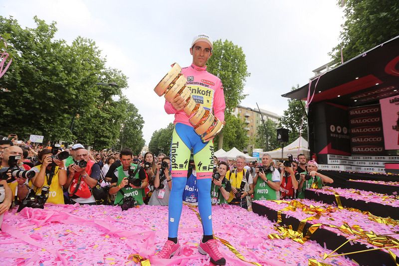 The 2015 Giro d'Italia champion Alberto Contador (Tinkoff-Saxo)