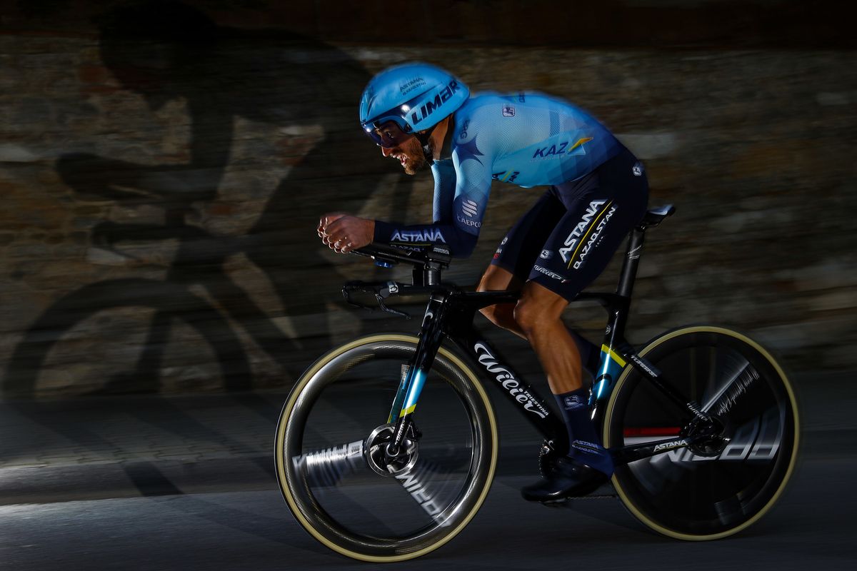 Tirreno Adriatico 2022 - 57th Edition - 1st stage Lido di Camaiore - Lido di Camaiore 13,9 km - 07/03/2022 - Gianni Moscon (ITA - Astana Qazaqstan Team) - photo Luca Bettini/SprintCyclingAgency&Acirc;&copy;2022
