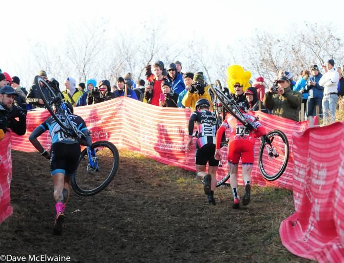Jeremy Powers, Ben Berden, and Logan Owen locked in a battle for second place