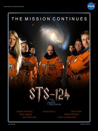 Harry Potter was the inspiration for the STS-124 space mission poster designed by NASA astronauts and engineers.