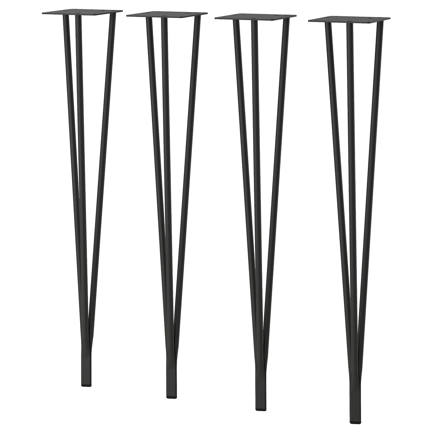 Sk&amp;Aring;lsta Table Leg - Hairpin Black-Grey