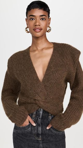 Iro Women's Ferisse Sweater, Brown Camel, M