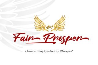 Fair Prosper handwriting font sample