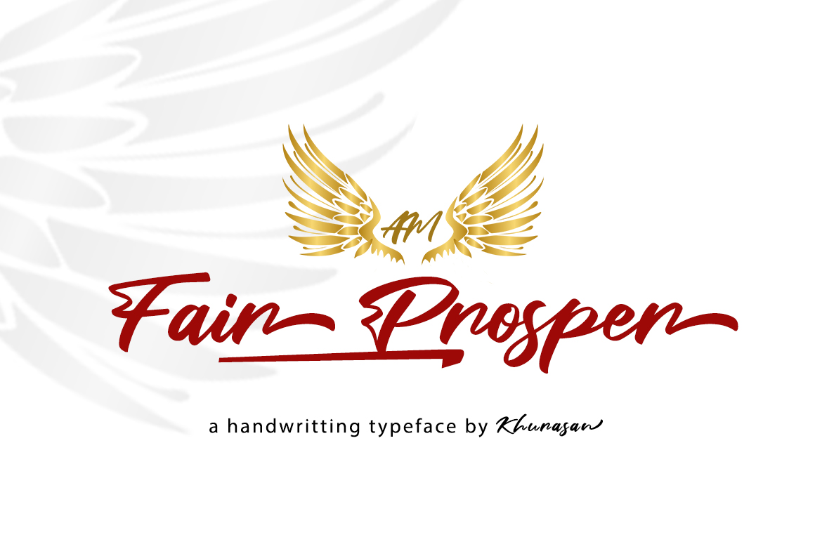 Best free handwriting fonts: Fair Prosper handwriting font sample