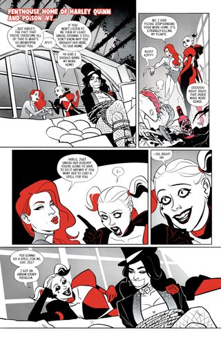Art from Harley Quinn: Black + White + Redder #2