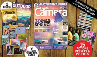 Photo montage of the 15 bonus gifts bundled with the Spring 2024 issue of Digital Camera