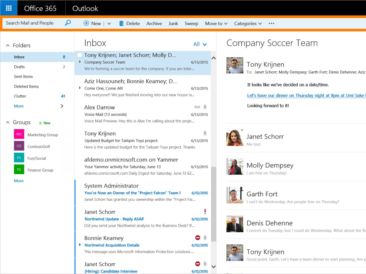 Web version of Outlook for Office 365 business users gets a new UI and more  features | Windows Central