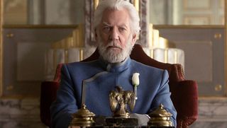 Donald Sutherland as President Snow in Hunger Games