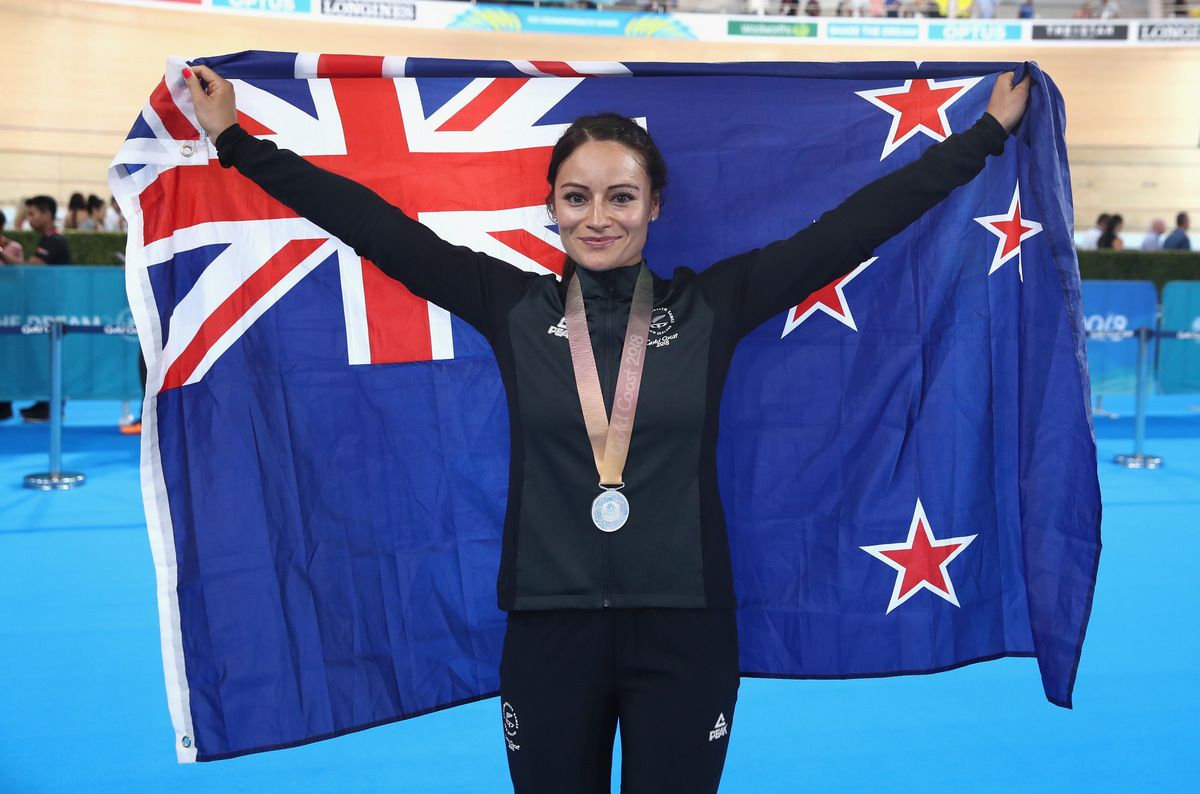 New Zealand's Natasha Hansen won silver in the sprint