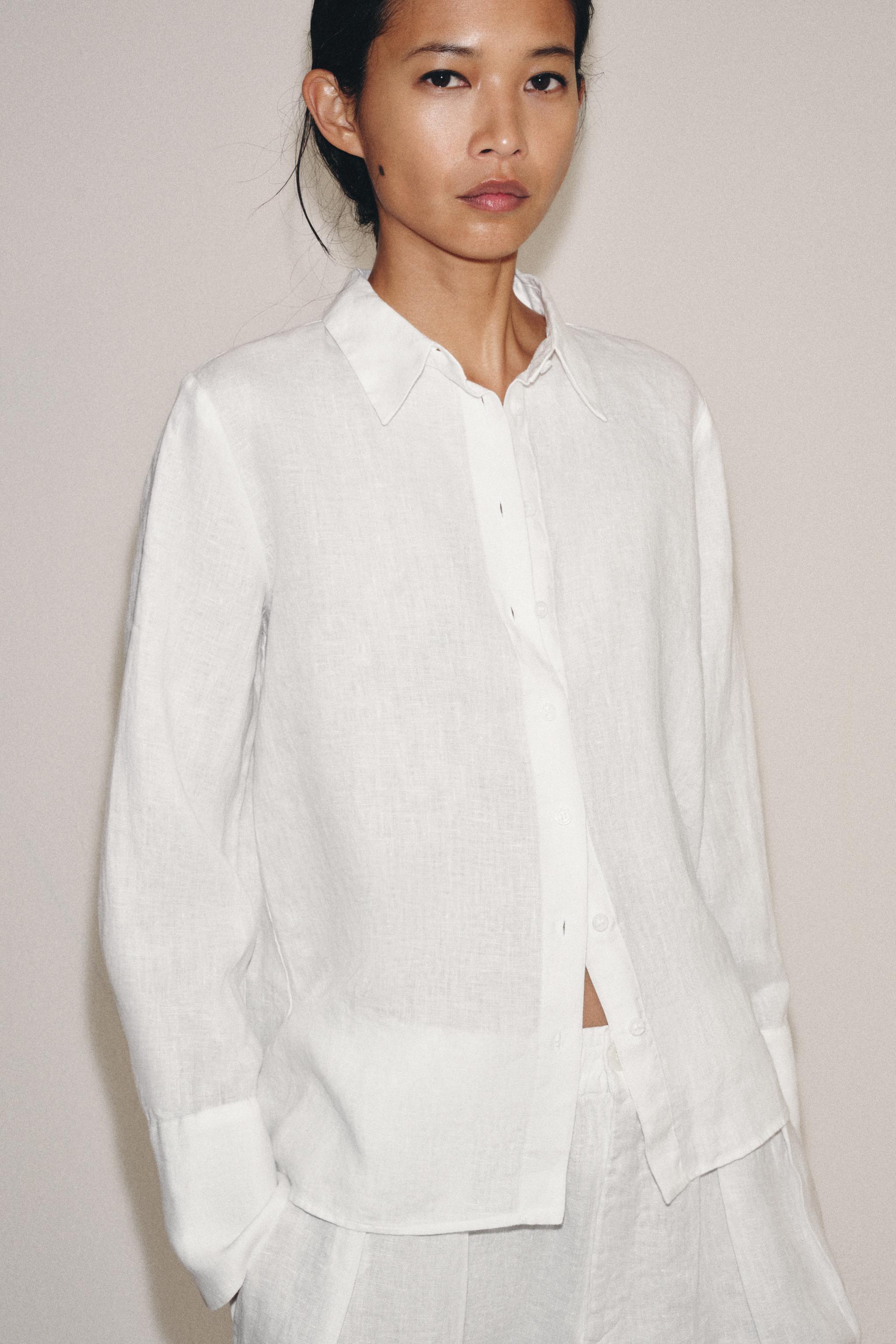 100% Linen Shirt Zw Collection
