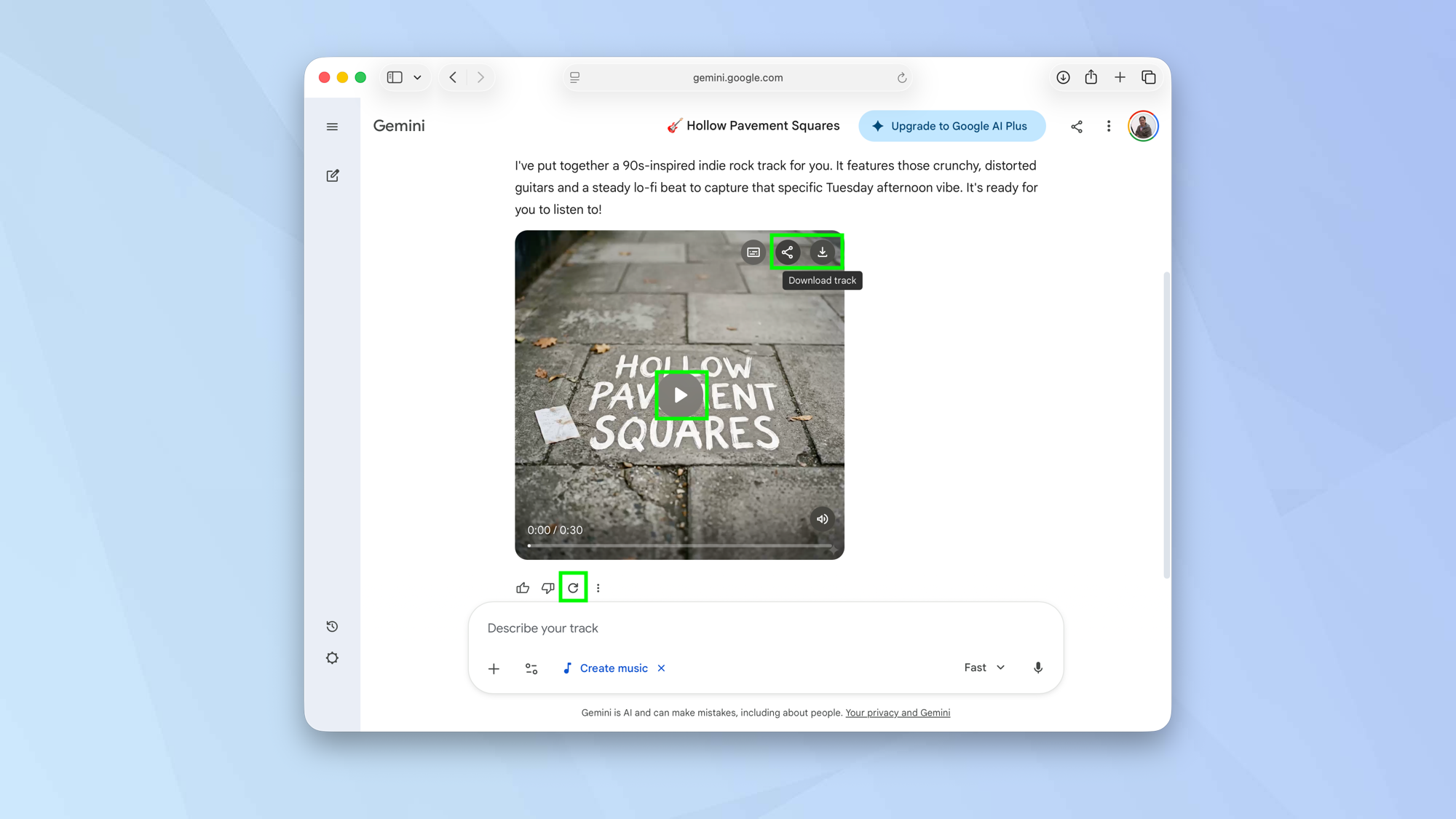 با استفاده از Gemini ملودی های کوتاه 30 ثانیه ای ایجاد کنید