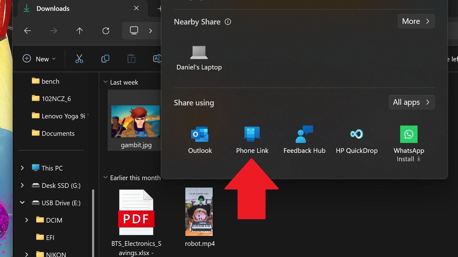 This new feature is basically AirDrop but for Windows PCs and Android