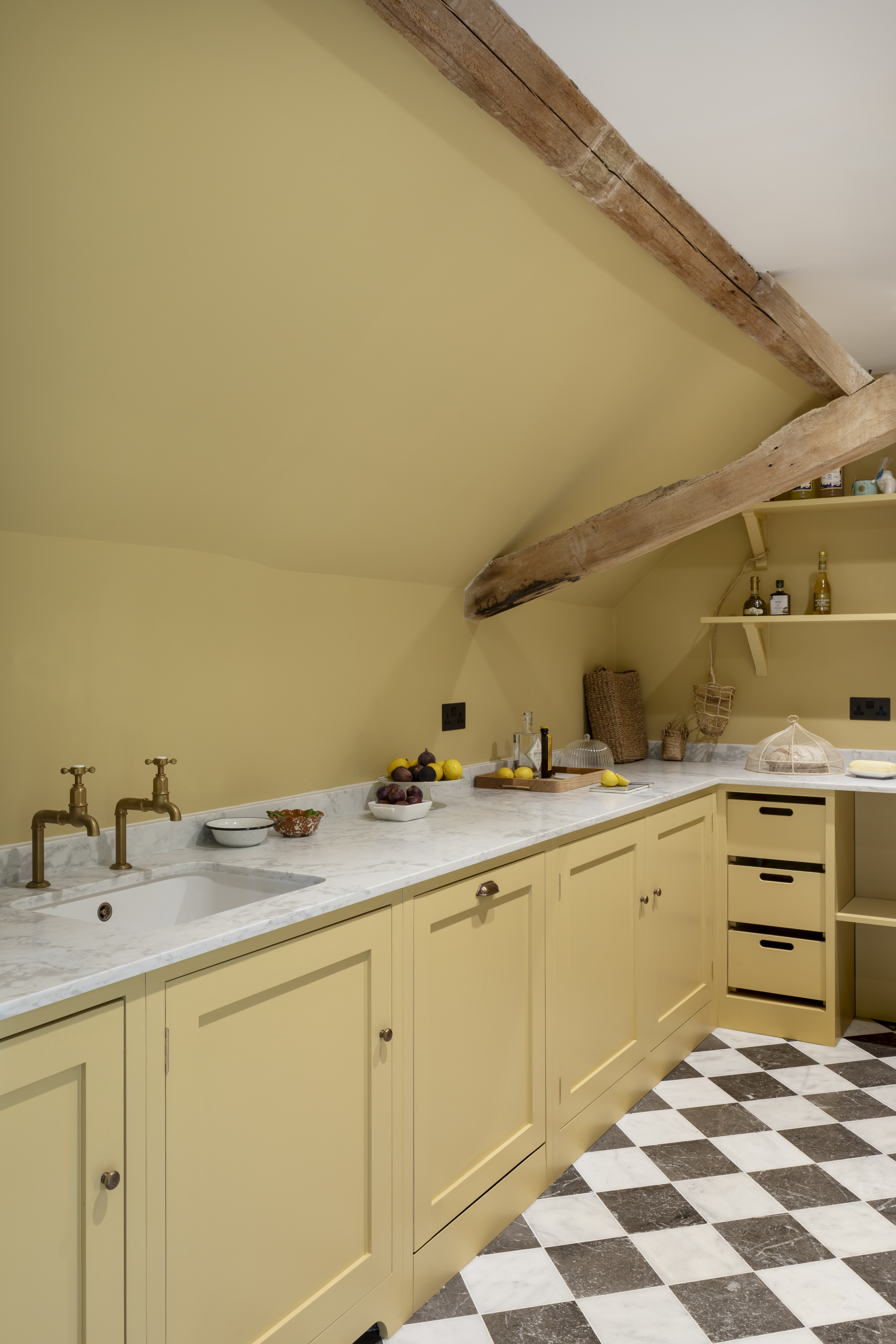 Brightly coloured interiors