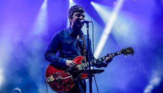 Noel Gallagher performs with Noel Gallagher's High Flying Birds at day 2 of the Pure & Crafted Festival on August 13, 2016 in Berlin, Germany