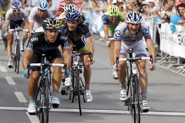 Davide Appollonio (Sky Procycling) won ahead of Denis Galimzyanov (Katusha Team)