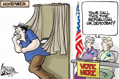 Political Cartoon U.S. Decision 2016