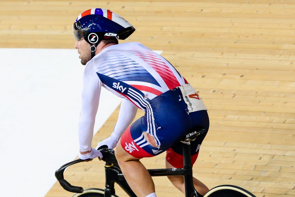 Mark Cavendish lost some skin in his late crash