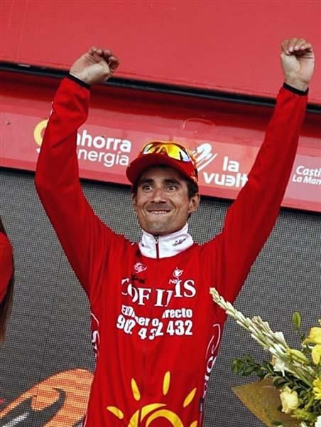 David Moncouti&eacute; (Cofidis) on the podium.