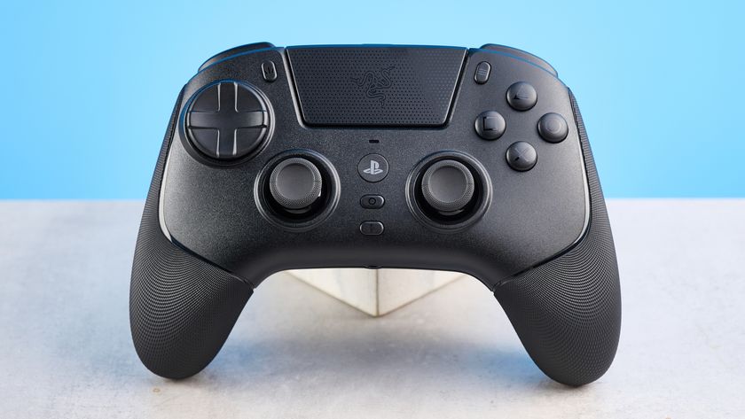 A black Razer Raiju V3 Pro controller for the PS5