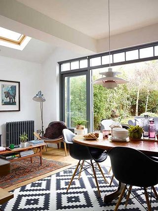 Victorian terraced home extension dining area