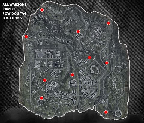 Warzone Rambo POW dog tags: All Survival Camp locations | PC Gamer