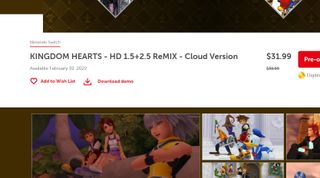 Kingdom Hearts Nintendo Switch Demo