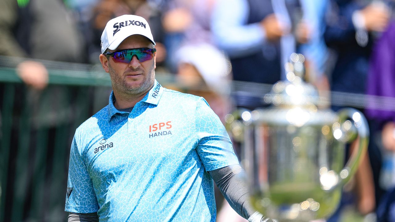 Ryan Fox looks on during the first round of the PGA Championship