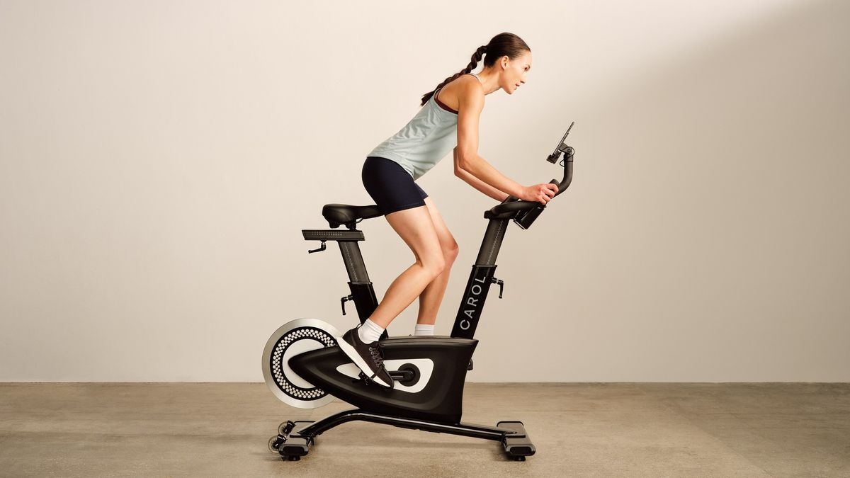 Woman riding the CAROL Bike 