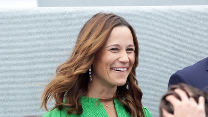 Pippa Middleton rocks new hair and green maxi dress at Platinum Party 