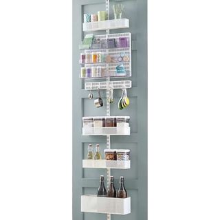 White over the door pantry organizer