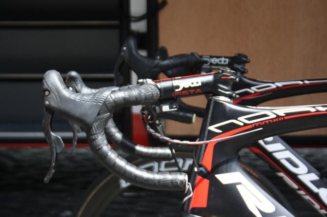 Lars Bak (Lotto-Belisol) clearly has a long reach on his Ridley Noah Fast