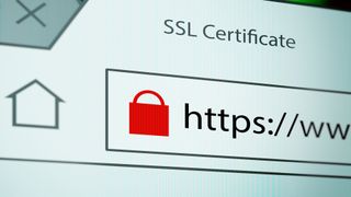 SSL security padlock on a URL address bar