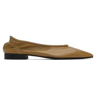 By Far, Brown Carré Loafers