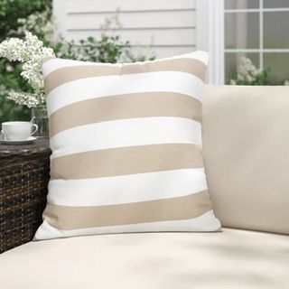 A striped pillow