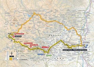 2018 Tour de France stage 14 map