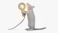 Standing Mouse holding a bulb Table Lamp