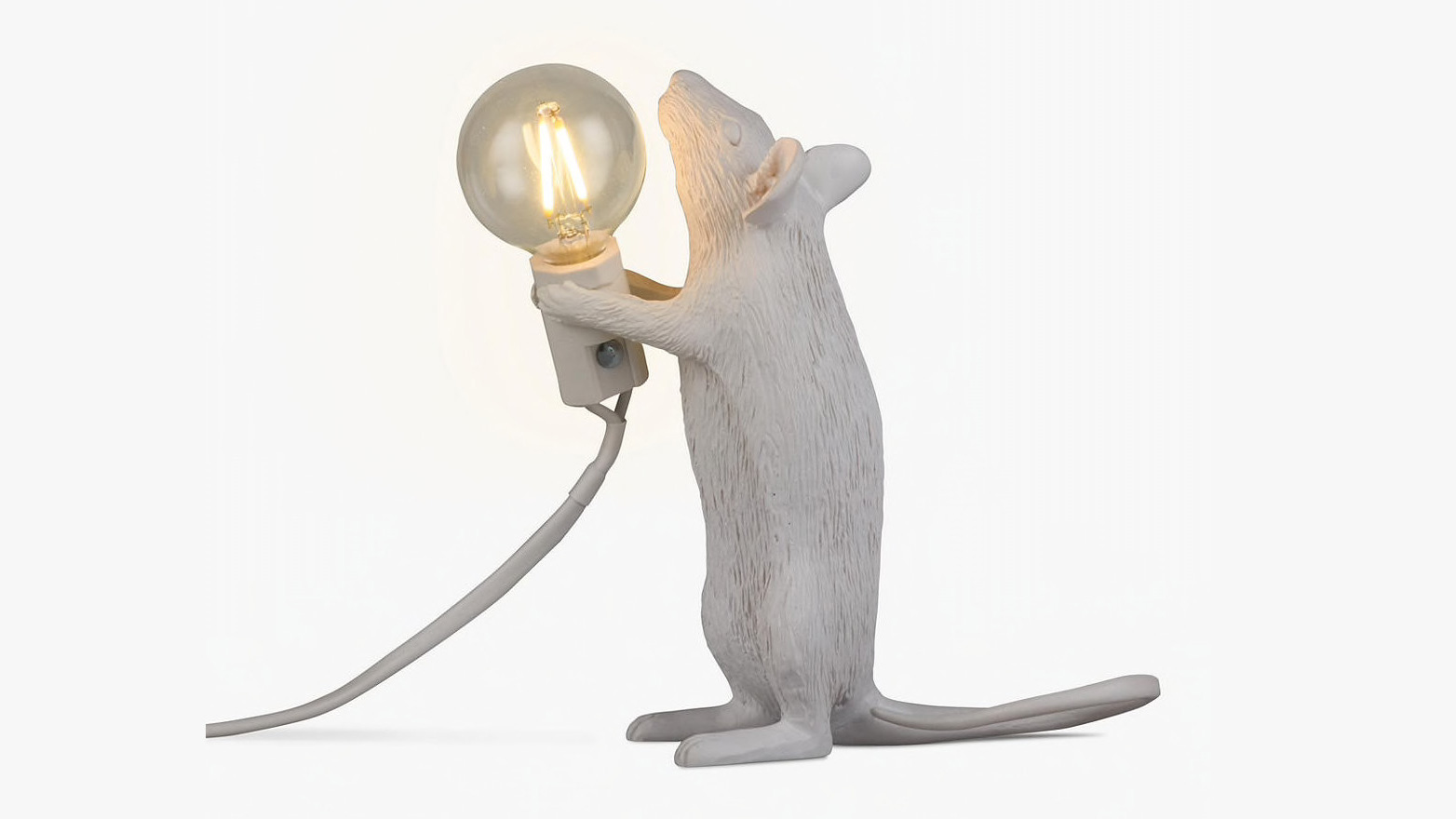 Standing Mouse holding a bulb Table Lamp