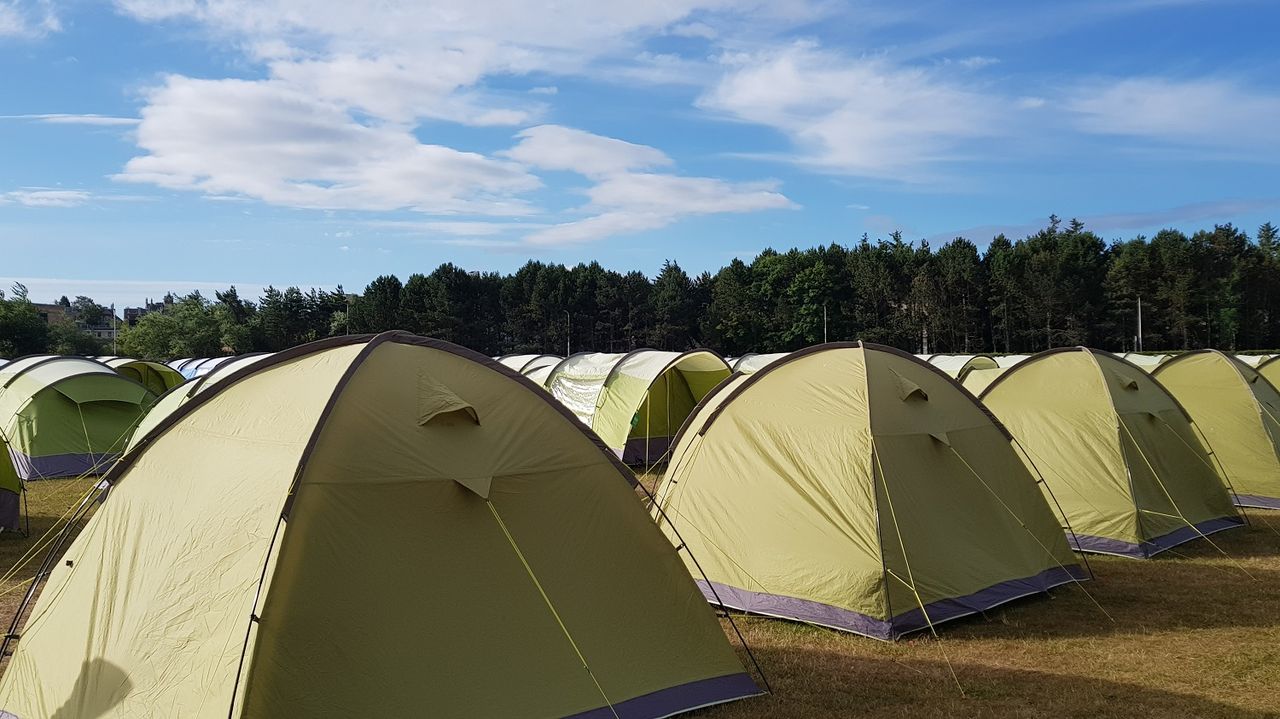 Tents at The Open Camping Village