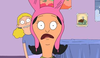 Bob's Burgers Millie creeps up behind Louise