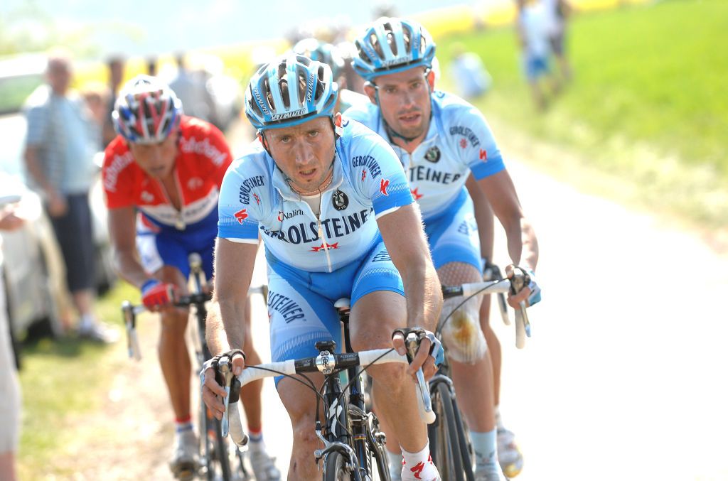 Cycling : 42e Amstel Gold Race
REBELLIN Davide (Ita) / SCHUMACHER Stefan (Ger) / BOOGERD Michael (Ned) /
Maastricht - Valkenburg (252,2 Km)
UCI Pro Tour / (c)Tim De Waele