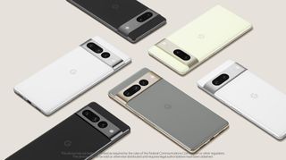 Google Pixel 7 Design in verschiedenen Farben