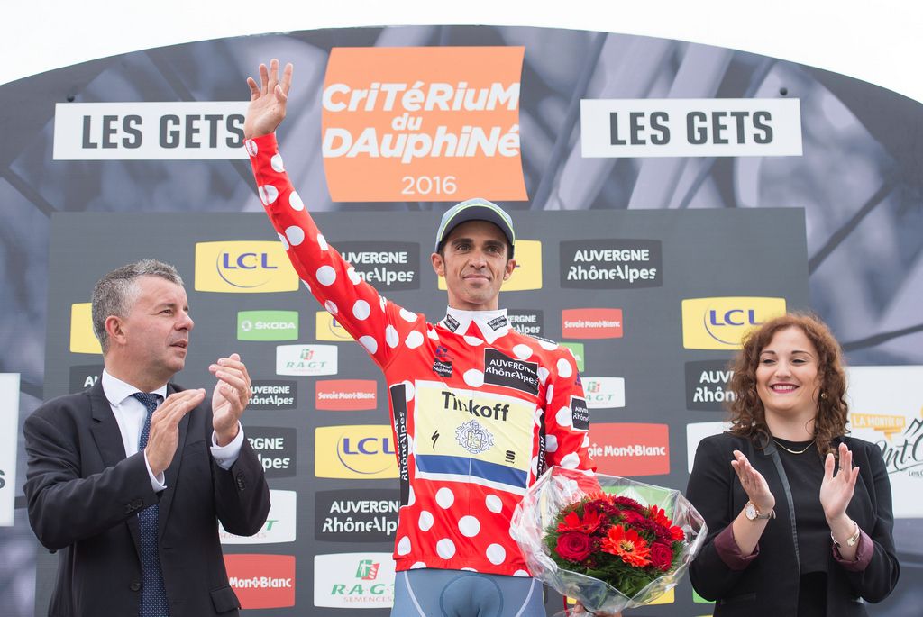 Alberto Contador (Tinkoff) leads the KOM classification