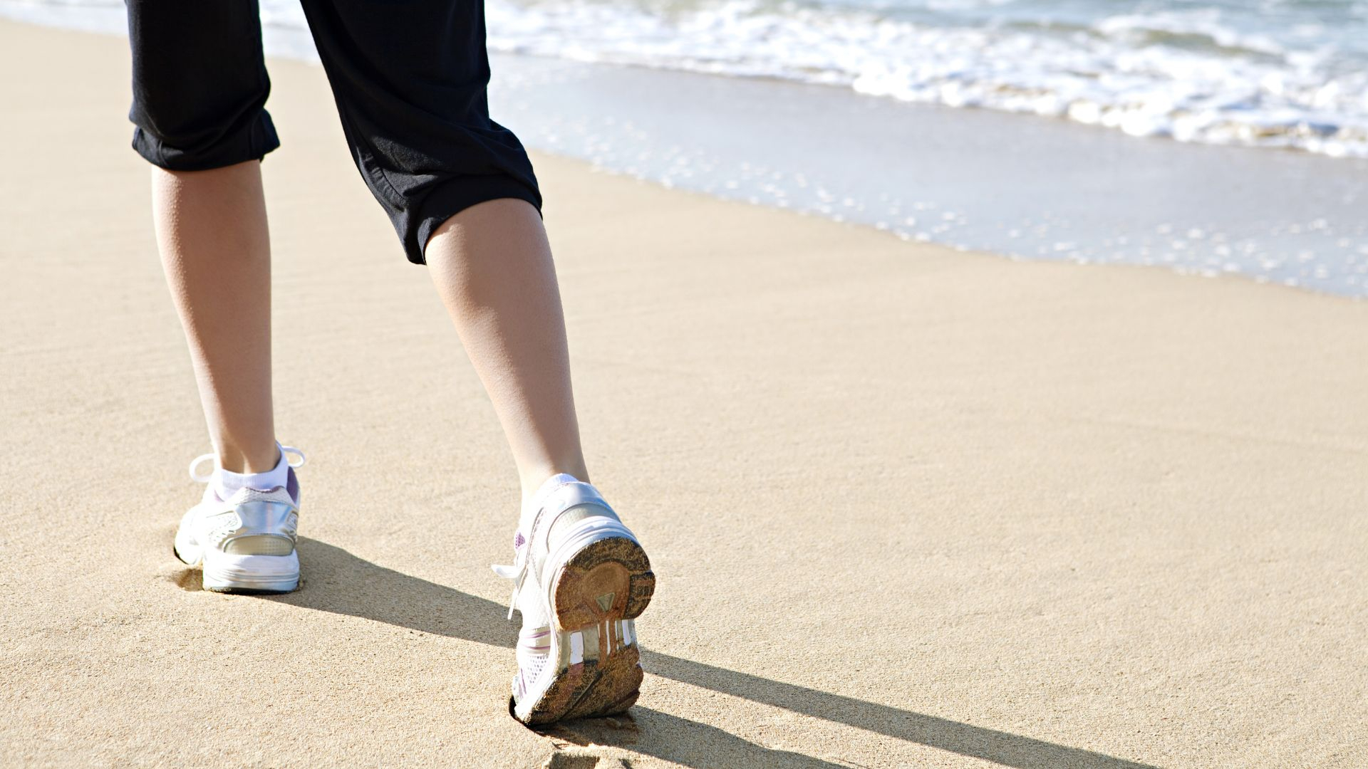 A woman walking