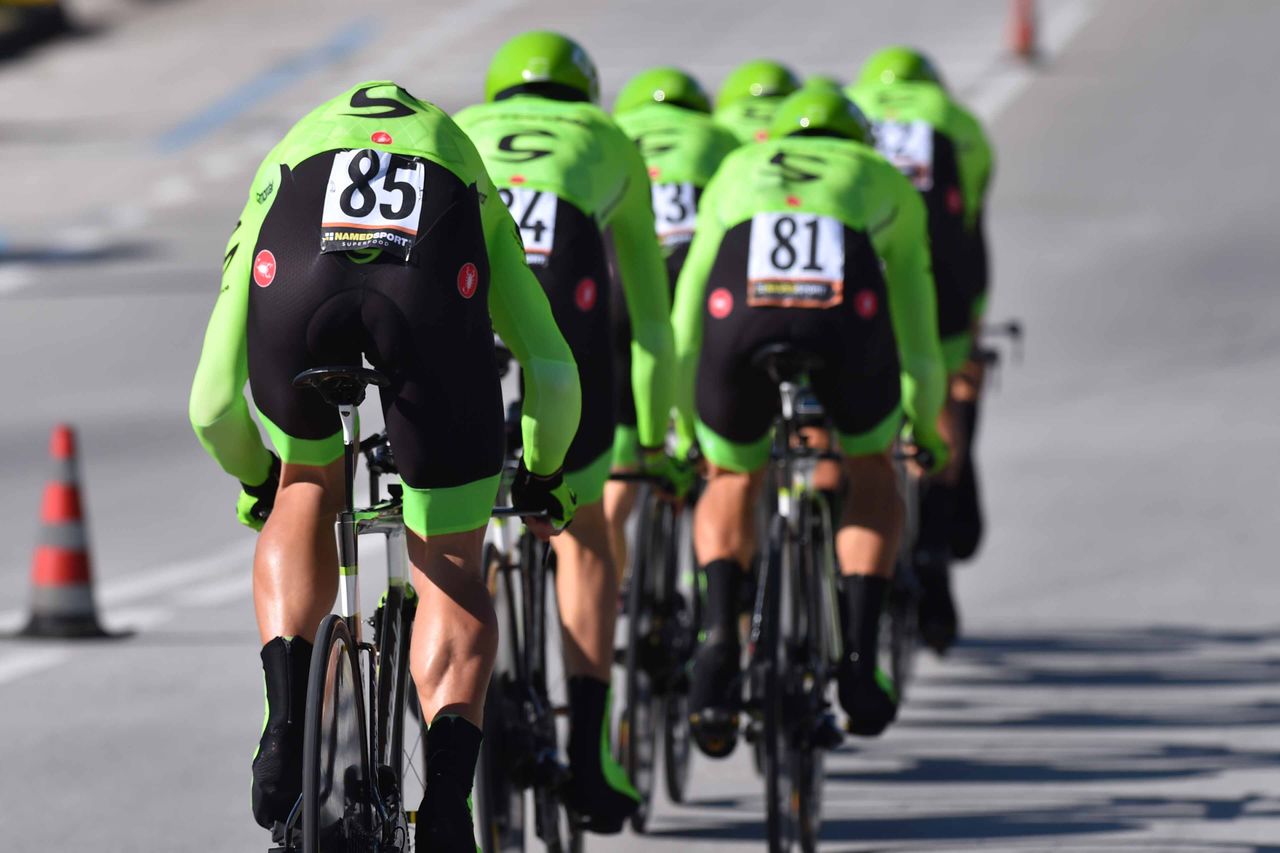Cannondale in the team time trial in Tirreno-Adriatico