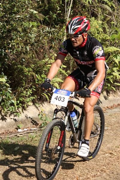 A racer in Puerto Rico