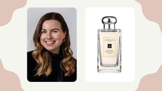 Collage of Adie and Jo Malone London Peony and Blush Suede Cologne