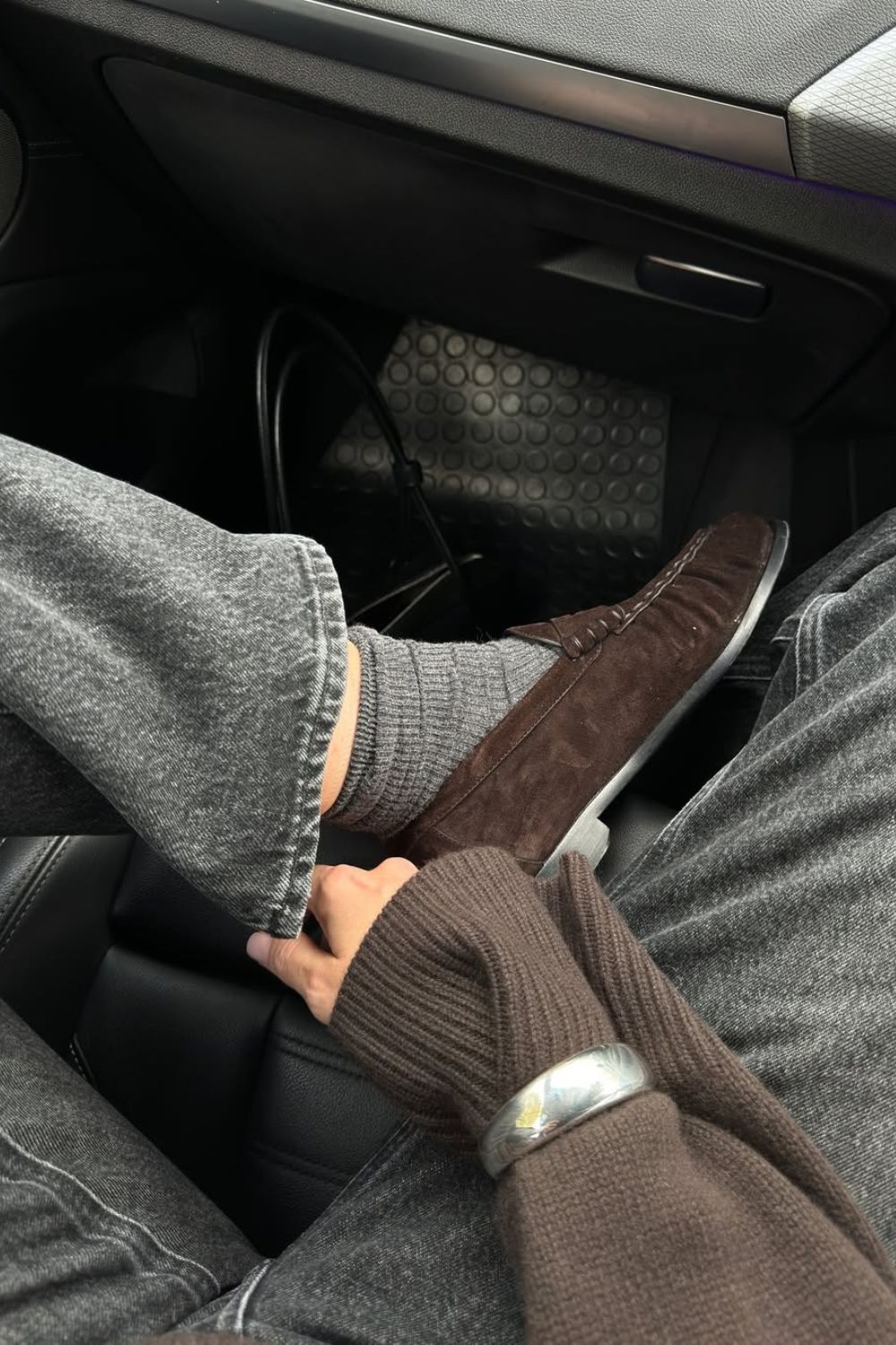 Suede loafers