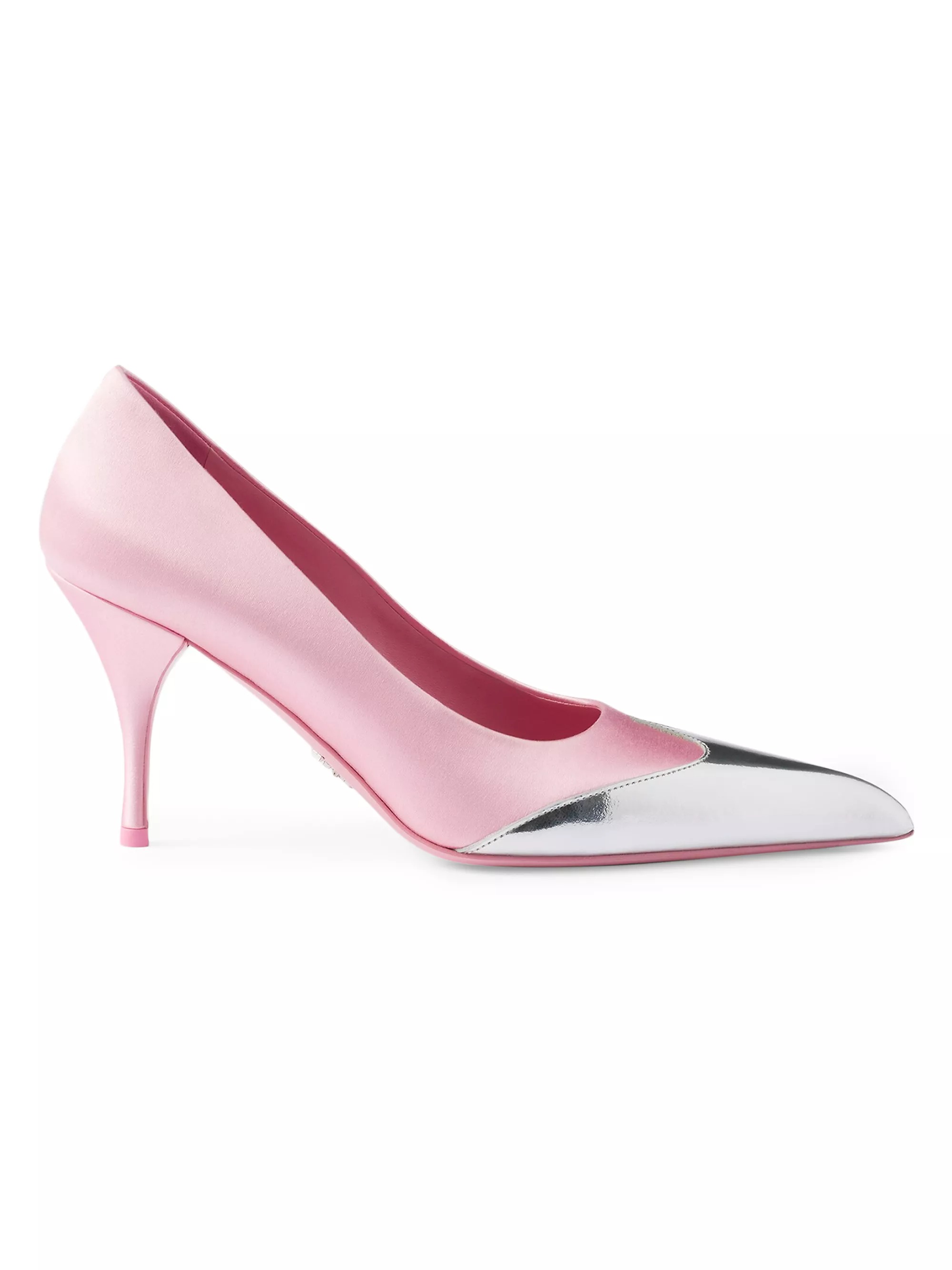 Prada, Satin Pumps in Pink